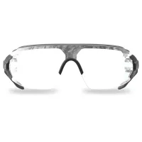 Edge Tactical Eyewear TAVEN - Black Frame with Gray TPR / Clear Vapor Shield Lens