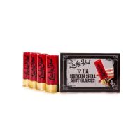 Lucky Shot 12 Gauge Shotgun Shell Shot Glasses - Set of 4