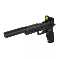Laylax Tokyo Marui P30 Full Size Non-Recoil 2-Way Outer Barrel - Black