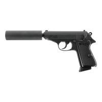 Walther PPK/S Gas Blowback Pistol with Silencer Kit