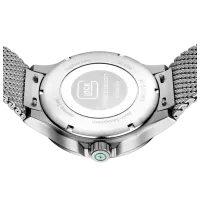 Glock Precision Silver Steel Case / Silver Mesh Strap Watch GW-12-3-24