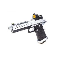 Vorsk HI CAPA 5.1 GBB Pistol - Black/Chrome with BDS