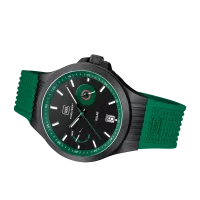 Glock Precision Black Steel Case / Green Silicone Strap Watch GW-19-4-22