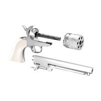 Tokyo Marui M1851 Navy Airsoft Spring Revolver - Silver