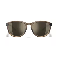 Wiley X WX BRAVO CAPTIVATE Tungsten Mirror Lens, Gloss Crystal Tan / Matte Black Frame