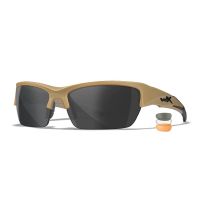 Wiley X WX VALOR 2.5 - Smoke Grey + Clear + Light Rust Lenses / Matte Frame