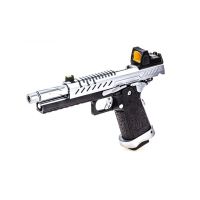 Vorsk HI CAPA 5.1 GBB Pistol - Black/Chrome with BDS