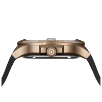 Glock Precision Coyote Steel Case / Black Silicone Strap Watch GW-15-7-22