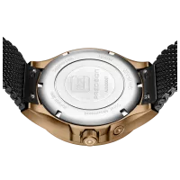Glock Precision Coyote Steel Case / Black Mesh Strap Watch GW-19-3-22
