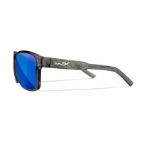 Wiley X TREK Captivate Polarised Blue Mirror Lens / Gloss Crystal Dark Grey Frame