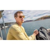 Wiley X ALFA Captivate Bronze Mirror lens, Gloss Crystal frame