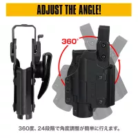 Laylax Multi-Fit Weapon Light Holster LUX Right Hand - Black