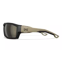 Wiley X ALPINE Captivate Polarised Tungsten Mirror Lens / Matte Black/Tan Frame