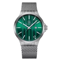 Glock Precision Silver Steel Case / Silver Mesh Strap Watch GW-12-3-24