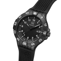 Glock Precision Tritium / Black Steel Case / Black Silicone Strap Watch GW-15-3-22