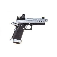 Vorsk HI-CAPA 4.3 GBB Pistol - Black/Chrome with BDS