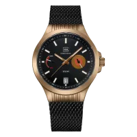 Glock Precision Coyote Steel Case / Black Mesh Strap Watch GW-19-3-22