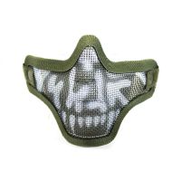 Nuprol Mesh Lower Face Shield - Skull Green