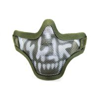 Nuprol Mesh Lower Face Shield - Skull Green