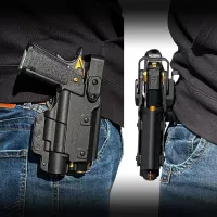 Laylax Multi-Fit Weapon Light Holster LUX Right Hand - Black