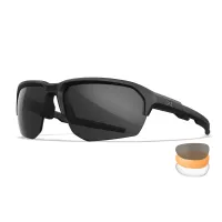 Wiley X WX JAKL Clear/Grey/Light Rust Lenses / Matte Black Frame Set