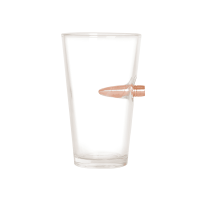 Lucky Shot .50 Cal Real Handmade Pint Glass