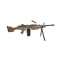 A&K Cybergun M249 Mk2 AEG Support Gun - Dark Earth
