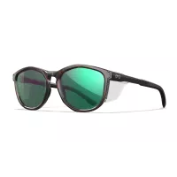 Wiley X WX BRAVO CAPTIVATE Polarised Green Mirror lens, Gloss Tortoise / Gloss Black frame