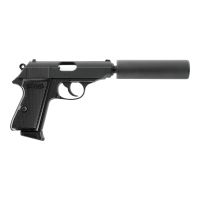 Walther PPK/S Gas Blowback Pistol with Silencer Kit
