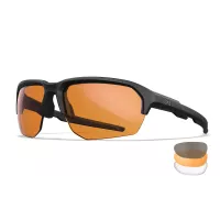 Wiley X WX JAKL Clear/Grey/Light Rust Lenses / Matte Black Frame Set