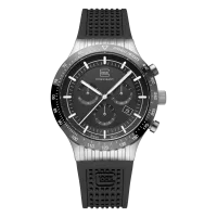 Glock Precision Limited Edition Silver Steel Case / Black Silicone Strap Watch GW-34-4-24