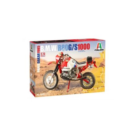 Italeri 1/9 1985 BMW R80 G/S 1000 Dakar Bike Model Kit