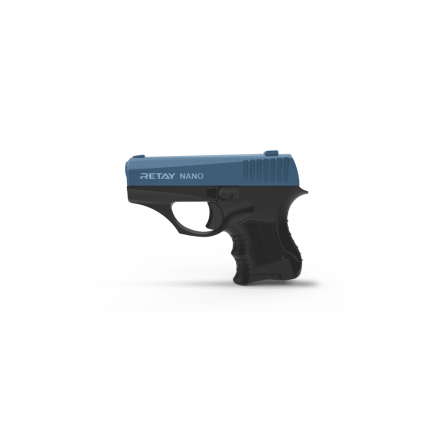 Retay Nano 8mm Blank Firing Pistol - Black / Blue