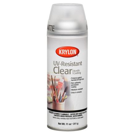 Krylon Spray UV Resistant Clear Coat - Matt/Matte