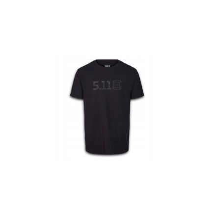 5.11 Tactical 'Topo Logo' Short Sleeved Tee - Black