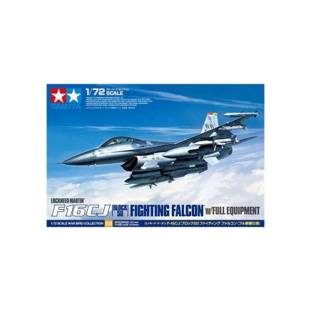 Tamiya 1/72 F-16 CJ Fighting Falcon - Block 50 w/Full Equipment Model Kit