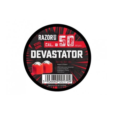 Razor Gun Paintball Marker Devastator Rounds - .50 Cal - 60pcs