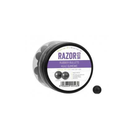 Razor Gun Paintball Marker Standard Rubber Rounds .50 Cal - 50pcs