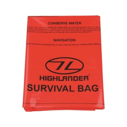 Highlander Outdoor Emergency Survival Bag Orange