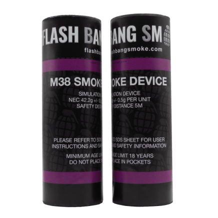 Flash Bang Smoke M38 Friction Smoke Grenade - Violet