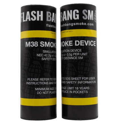 Flash Bang Smoke M38 Friction Smoke Grenade - Yellow