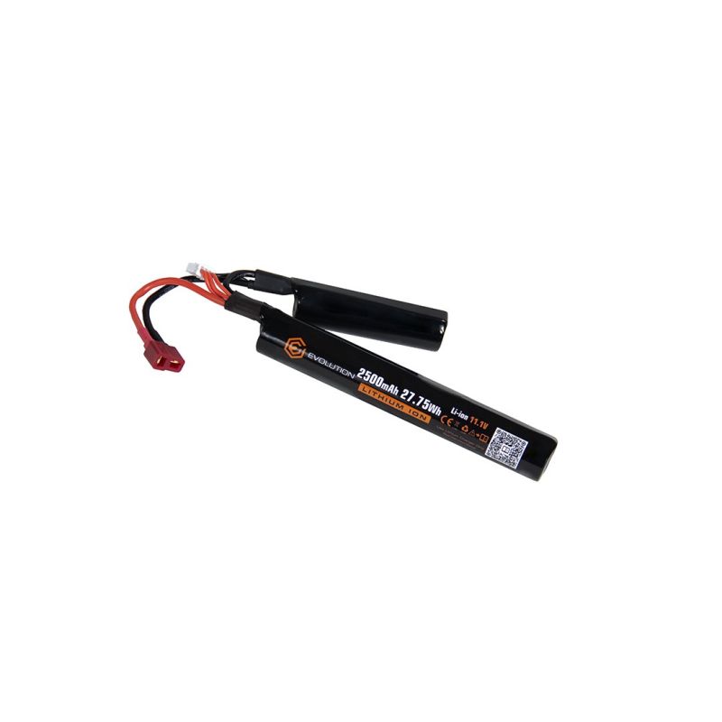 Evolution Li-ion 11.1V 2500mAh 27.75Wh Airsoft Battery with T-Plug