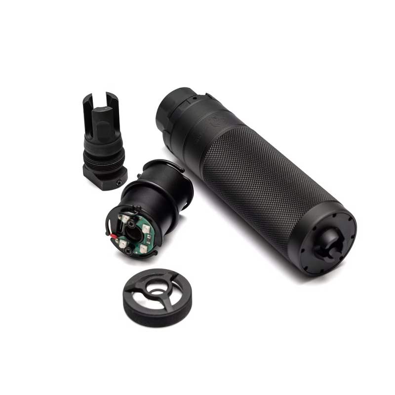PTS Syndicate Dead Air Sierra 5 Mock Suppressor - Tracer Version - Black