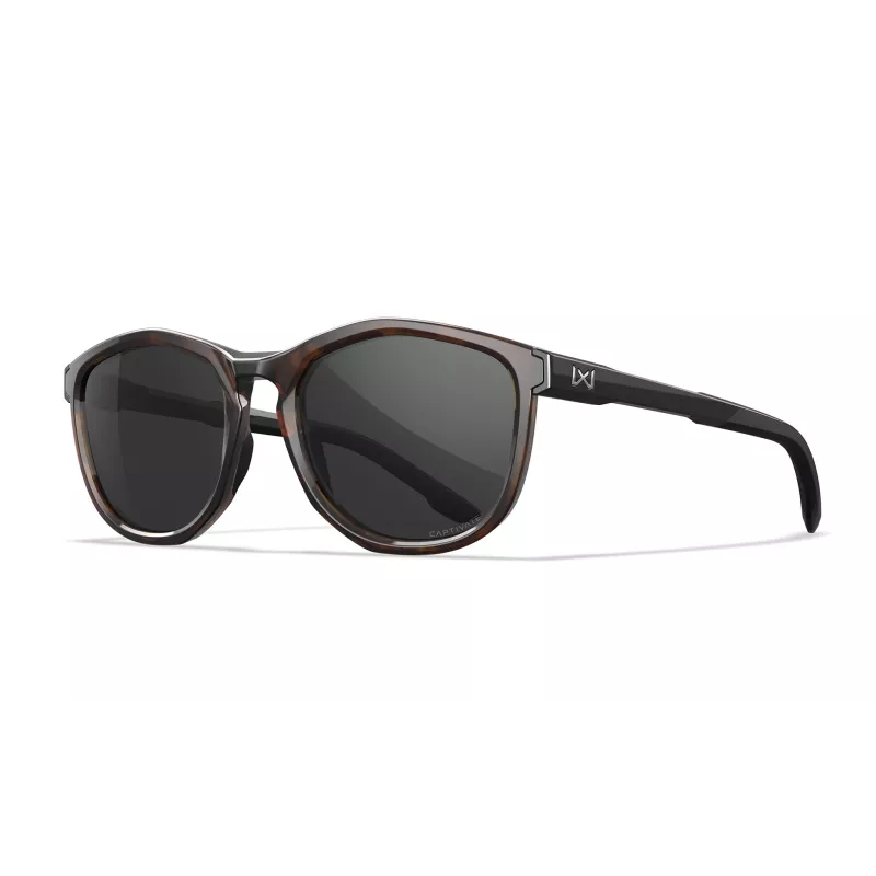 Wiley X WX BRAVO CAPTIVATE Polarised Grey lens, Gloss Tortoise / Gloss Black frame