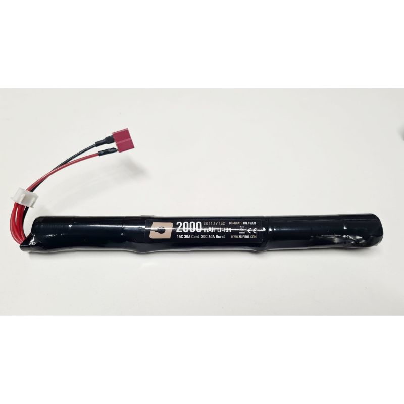 Nuprol 11.1v 2000mAh 15C LI-Ion Stick Battery - Deans Connector