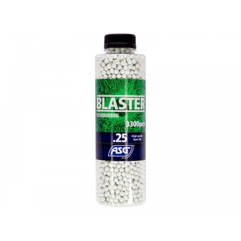 ASG Blaster 0.25g BBs (NEW 3300 Bottle) - Box of 12