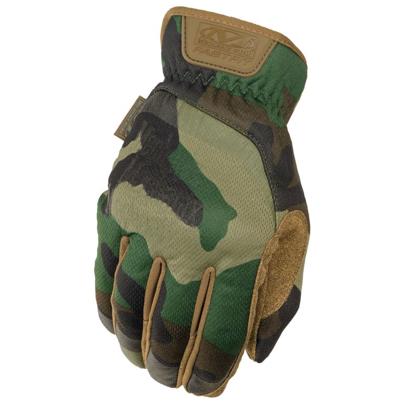 Mechanix Fast Fit Gloves - Woodland Camo