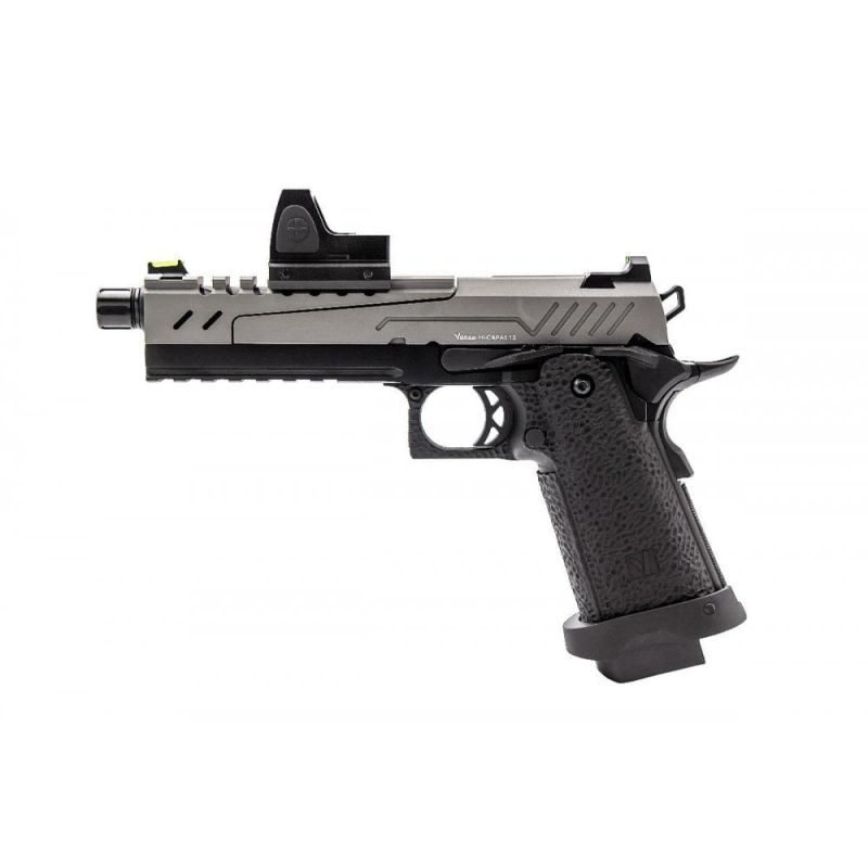 Vorsk HI CAPA 5.1 Split Grey Slide / Black Frame GBB Pistol with BDS