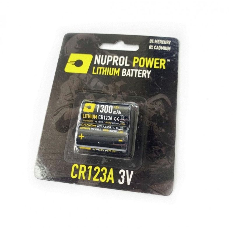Nuprol CR123A Lithium Battery Cell 2pk