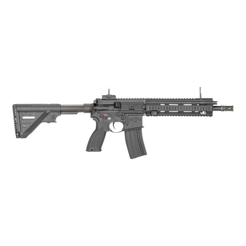 Umarex - PACK Hk416 A5 sportline NOIR + poignée angular + viseur point  rouge + silencieux (1.1 joule) - Elite Airsoft